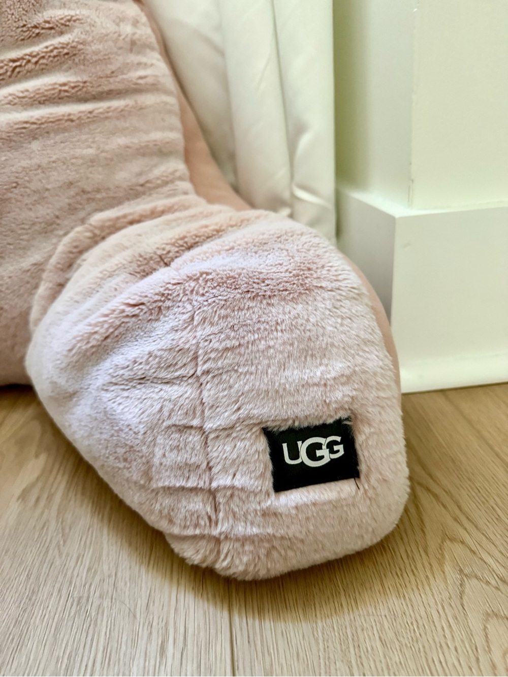 UGG Blush Pink Plush Decorative Pillow